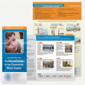 Backflow Commercial Brochure Half Fold Trifold