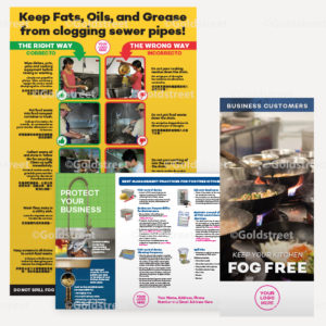 Public Outreach - Public Awareness - Commercial FOG (Fats, Oils and Grease) Brochure