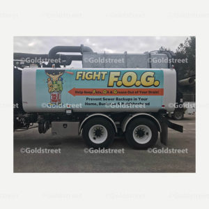 Fight Fats Oils Grease - Tanker Truck Sticker