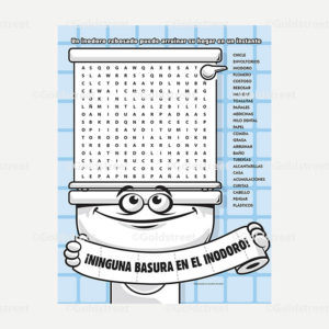 Public Outreach - Public Awareness - Wastewater Kids Word Search 4-6 Spanish
